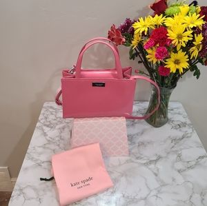 Authentic Kate Spade Sam Icon Pink Leather Small Tote